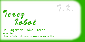 terez kobol business card